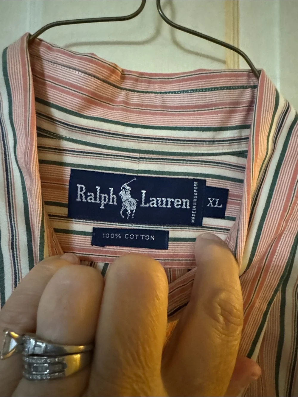 Polo by Ralph Lauren Pink Multi-Stripe Cotton Button-Down Shirt